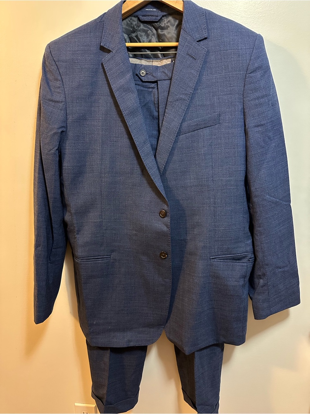 Lands' End Men's Navy Blue Two-Piece Suit